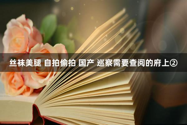 丝袜美腿 自拍偷拍 国产 巡察需要查阅的府上②